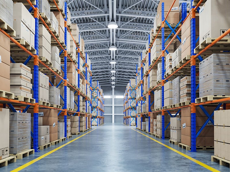 A warehouse filled with inventory | FW Logistics